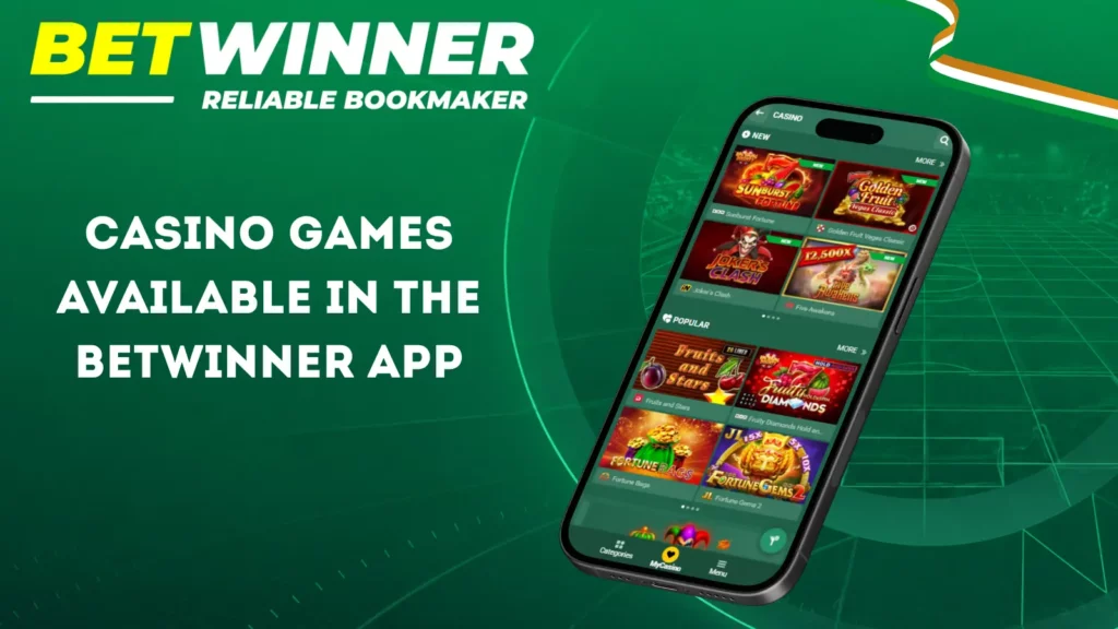 Casino Games Available in the Betwinner App
