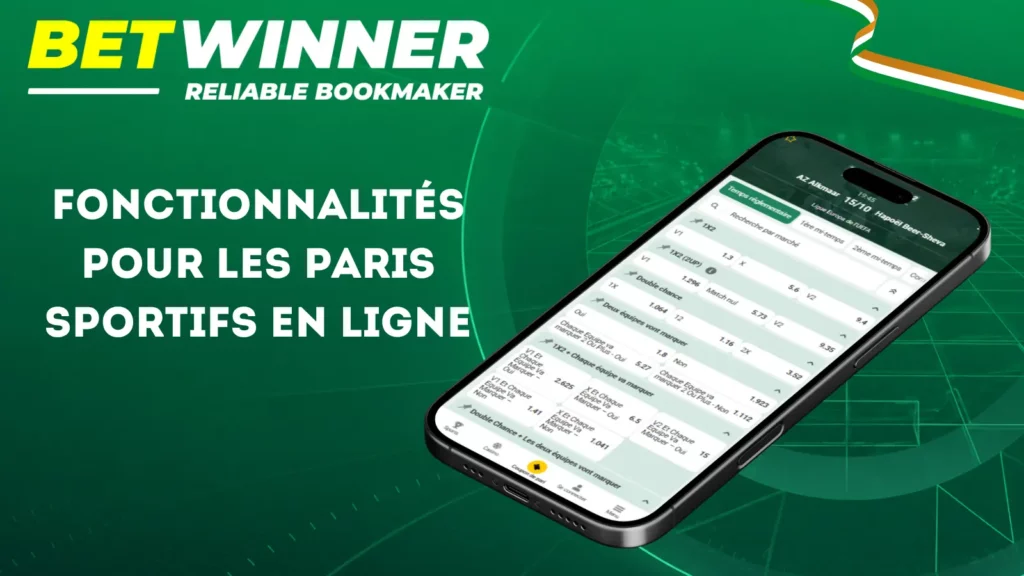 Fonctionnalités de Betwinner pour les paris sportifs en ligne